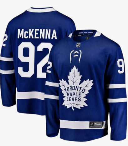 Men Toronto Maple Leafs #92 McKenna blue 2026 Adidias NHL Jersey 0929